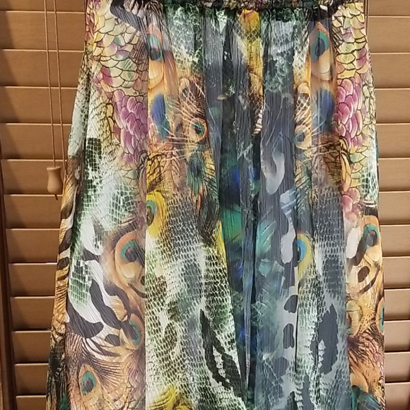 🔮🔥3 for $15.🔥 Gorgeous Peacock Inspired Dress - Picture 6 of 9